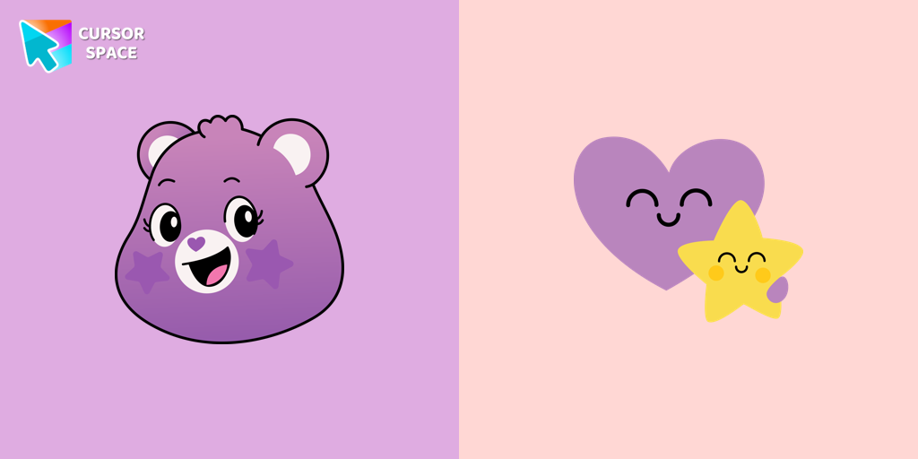 Custom Cursor Take Care Bear For Chrome